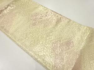 佐賀錦花菱模様織出し全通袋帯